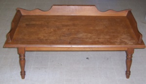 old wooden rectangular coffee table