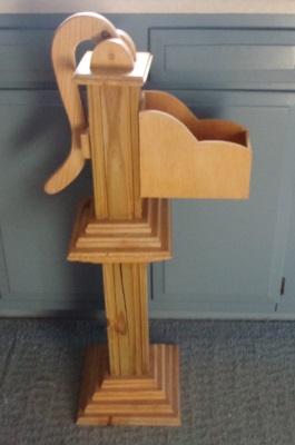 wooden hand pump